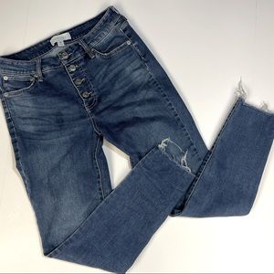 Popsugar skinny ankle jeans size 6